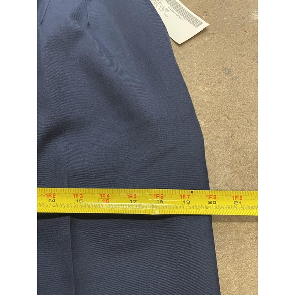 Vintage DSCP Dress Pants Womens 12WR Blue Wool Blend Pleated Uniform 90s - Picture 16 of 16